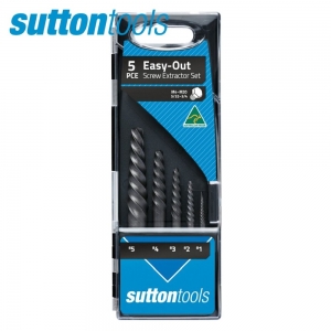 SUTTON 5pc SCREW EXTRACTOR SET #1 to #5 (NO DRILLS)